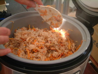 大塚にんじんの炊き込みご飯