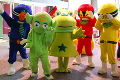 ラジウム星人・ニーラ・市川三郷レンジャー