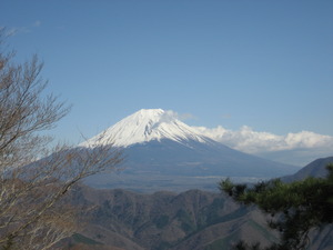 蛾ヶ岳の眺め