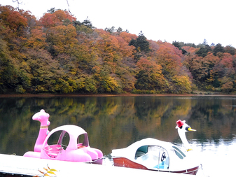 四尾連湖の紅葉
