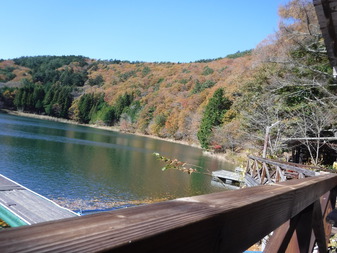 四尾連湖の紅葉