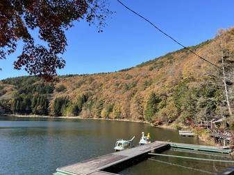 四尾連湖の紅葉