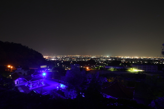 大門碑林公園「ブルーライトアップ」